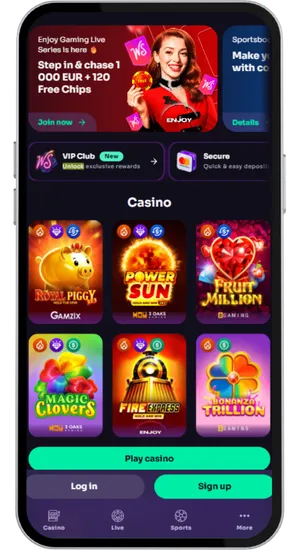 Hitta ett licensierat casino där Le Digger finns tillgängligt och kontrollera att RTP är 96,26%